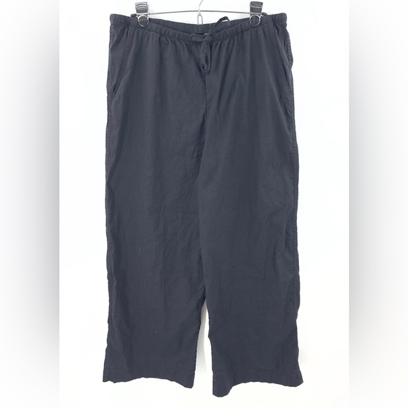 Athleta Paradise Wide Leg Pants Womens Large Linen Blend Pockets Casual Comfy - Picture 12 of 12